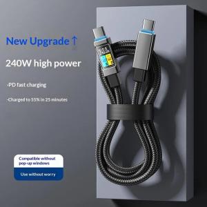 ♦240W Type-C To Type-C Mobile Fast Charging Data Digital Display Cable Suitable For Phone Charging Cable