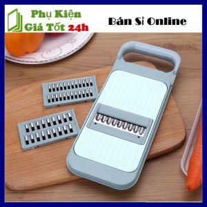 Bộ Bào Rau Củ Dụng cụ Bào Củ Quả có khay đựng  Dụng Cụ Bào Nhà Bếp - Bộ Dạo Nạo Gọt Thái Lát Rau Củ Quả Đa Năng Cao Cấp