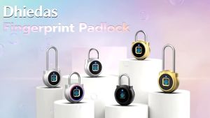 Kunci gembok sidik jari kunci mini Smart Fingerprint Padlock Security gembok pagar pintu anti maling kunci gembok pintu Garansi 5 tahun