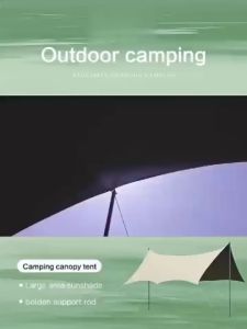 Canopy Tent Set Camping Canopy Tarp Awning Tent Ultralight Weight Pole Tube Support Pole with Bag