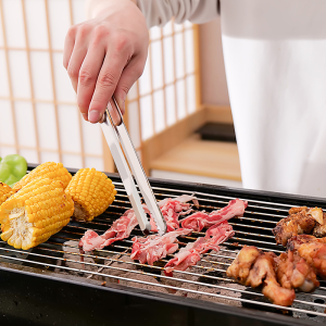 Stainless Steel BBQ Tongs with Non-Slip Handle Food Tongs for Grilling Cooking Serving Barbecue Utensils for Kitchen Camping