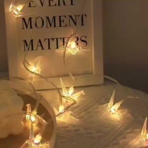 2024 Party Bird String Lights 80 LED Lights Mini Vintage Christmas Halloween Decorative String Lights Patio Garden Home