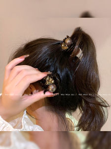 Pearl Hair Claw Womens Half Updo Hair Accessories High Ponytail Fixer Elegant Shark Home Fashion Jewelry Fresh Outlined