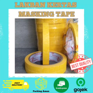 Lakban Kertas Masking Tape 12 mm & 24 mm