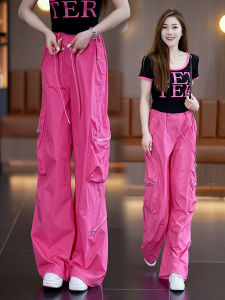 Fashionable Casual Womens Summer Short Sleeve T-Shirt Wide Leg Workwear Pants Two Piece Set Trendy Ageless Ensemble