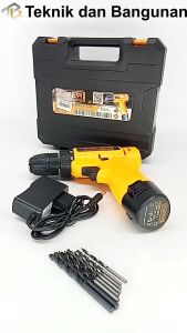 Mesin Bor Cordless Drill Baterai 12V Hyper 10mm CEDS-0012