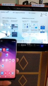 ลำโพงล้อลาก 12 นิ้ว 40 W มีจอ 18.5นิ้ว มีดิจิตอลTV SKG(เอสเคจี) รุ่น AV-8119 #ร้านมาร์ยอง