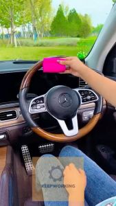 Elastic Silicone Steering Wheel Cover for Auto Customization - Multi-Color Protective Glove for DIY Car Decor
