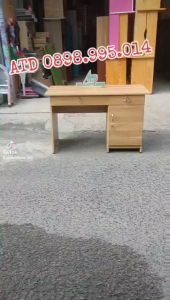 BÀN LÀM VIỆC VĂN PHÒNG 3 HỘC CÓ KHOÁ GIÁ RẺ THÔNG DỤNG HIỆN NAY - VÁN ÉP