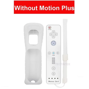 Tectinter | 2 in 1 Wireless Bluetooth Remote Controller For Wii Wii U Controle Optional Motion Plus Gamepad Nunchuck Set With Silicone Case