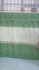 rèm yếm phẳng ri đô ngăn phòng che nắng cửa sổ chất liệu vải gấm thô thêu