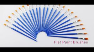 100 pcs Small Paint Brushes Flat Paint Brushes for Detail Painting Face Painting
