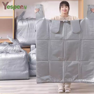 YESPERY ถุงใส่ผ้าเก็บเสื้อผ้าพลาสติกกันน้ำความจุขสะสม ขนาด ใหญ่ คลาย ใส่