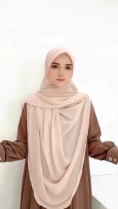 HIJAB SEGI EMPAT OVAL TERMURAH 120X120 CERUTY BABYDOLL ULTIMATE PREMIUM