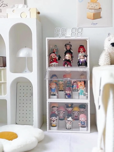 กล่องใส่โมเดล ตู้โชว์ตุ๊กตา ชั้นโชว์โมเดล ทนฝุ่นและน้ำ สามารถวางซ้อนกันได้ ความจุขนาดใหญ่ เก็บรวบรวมโมเดล