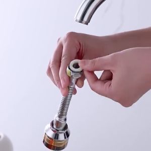 Hàng sẵn Đầu vòi rửa bát tăng áp đồng thau inox 304 cao cấp 3 Chế độ phun cực mạnh xoay 360 - Sử dụng cho bồn rửa chén