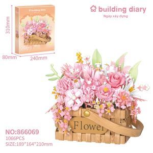 YUGAO | Đồ Chơi Quà Tặng Trang Trí Bằng Khối Lắp Ghép Hoa Vĩnh Cửu