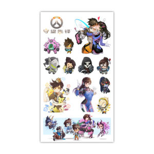 Nhãn Dán Hình Xăm an Toàn Hoạt Hình Dành Cho Trẻ Em Naruto Shippuden One Piece My Hero Academia Ghost Slayer Anime Stickers