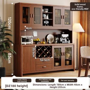 FANLUOWEI | Vintage Solid Wood Sideboard Storage Cabinet