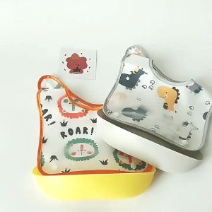 Cartoon Detachable Waterproof Food Pocket Baby Bib - Bayi - 卡通可拆卸食饭兜宝宝吃饭防水围兜男女童免洗婴儿辅食立体围兜