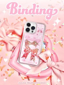 Lucky Butterfly Knot Iphone Sandflow Shell Rabbit Year Shiny Bright Pink Girls Festive Sweet Unique Acrylic Creative Design