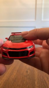 Diecast Mobil Mainan Miniatur Chevrolet Camaro ZL1 Police Fire Fighter Miniature Die Cast Model 1:38 Souvenir Kado Pajangan