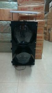 LED Red/Amber Flashing Solar Warning Traffic Signal Light 300mm