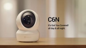 EZVIZ C6N FHD 1080P Pan Tilt Dome Security Camera Smart IR Night Vision Motion Detection Auto Tracking Baby/Elder/Pet Cloud Storage/SD Slot 2-Way Audio Works with Wi-Fi / iOS and Android CCTV Security Camera