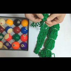 6 Pcs/Set Tas Jaring Bahan Nilon Warna Hijau Untuk Meja Billiard Snooker
