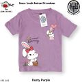KFS 205 Atasana Baju Anak Perempuan Kaos Sweet Bunny Lucu Dusty Pink. 