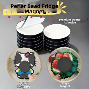 DIY Bean Crafting Magnetic Stickers Round Soft Magnetic Sheet