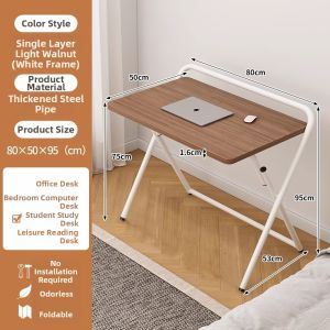 Folding No-Assembly Required Desk