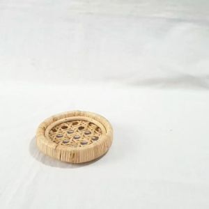LusioSB Alas Gelas Rotan Tahan Panas Rattan Coaster