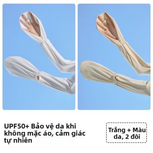 MiiOW | Mitts chống tia UV bằng lụa băng MiiOW dành cho nữ mùa hè mới ngoài trời lái xe đạp chống tia UV tay áo mát mẻ