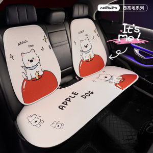 Ghế Xe Ô Tô Mùa Đông Hoạt Hình Dễ Thương Bốn Mùa Thường Xuyên Ba Mảnh Ghế Xe Hơi Đệm Ghế Ô Tô Đệm Ghế Ô Tô