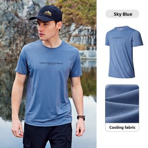 Jeep | Jeep Official Outdoor Flagship Store Mens Short Sleeve Elastic Sorona Quick Dry T-Shirt Breathable Cool Casual Wear