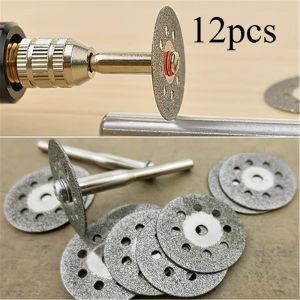 12Pcs/set 22mm Hss Cutting Disc Circular Saw Blade Metal Cut Off Abrasive Tools For Dremel Rotary Tool Cutting Blade