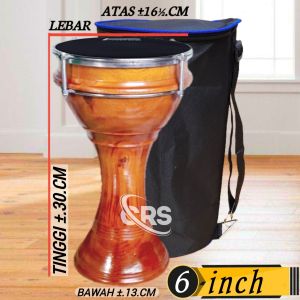 Termurah Calti Darbuka Dumbuk Pinggang Anak Kecil Mika 6 inch Power Beat Kayu Asli