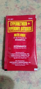 mite free shampoo SOLD PER 1 SACHET