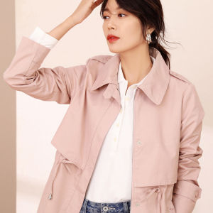 HENGYUANXIANG | Casual Collar Womens Trench Coat Chic Fitted
