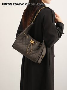 URCDN RDALVO | Luxury Designer Quilted Tote Bag for Shoulder and Hand Carry
