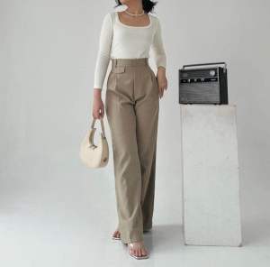 ORO PANTS HIGHWAIST - Loose Pants Trouser Wanita - Celana Kulot Wanita - Kulot Highwaist Terbaru