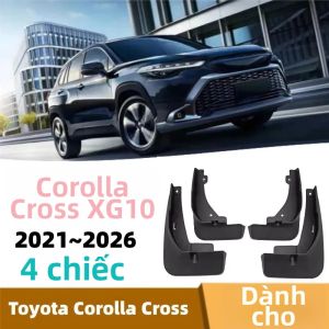 Tấm Chắn Bùn Mềm Cho Toyota Corolla Cross XG10 2021-2026 Tấm Chắn Bùn Bánh Trước & Bánh Sau Tấm Chắn Bùn Không Cần Khoan