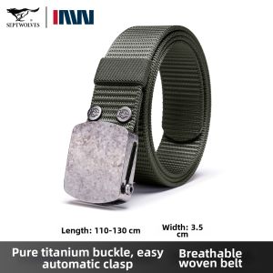 SEPTWOLVES | Allergy Free Titanium Automatic Buckle Belt