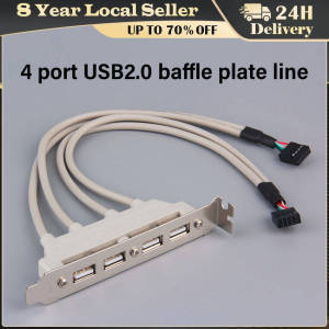 PCI USB 2.0 A Type Female Screw To Motherboard 9P Header Cable with Bracket