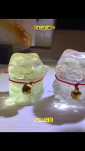 🐱✨ Crystal Carved Fortune Cat 水晶雕刻招财猫 |