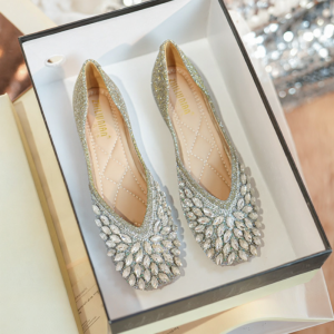 MIFEI | Glittered Low Heel Flats