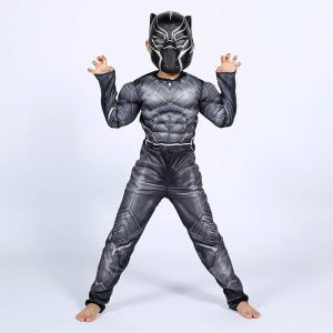 3D superhero onesies costume w/muscle for kids 4-10yrs old