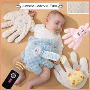 Toddler Electric Soothing Palm Sleep Pad Baby Anti-Fright Cartoon Patting Pillow With Remote Control