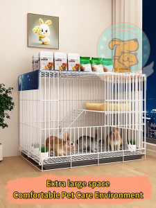 Dog Cage Pet Cage with Tray Hamster Cage/Rabbit Cage Foldable Large Space 狗笼